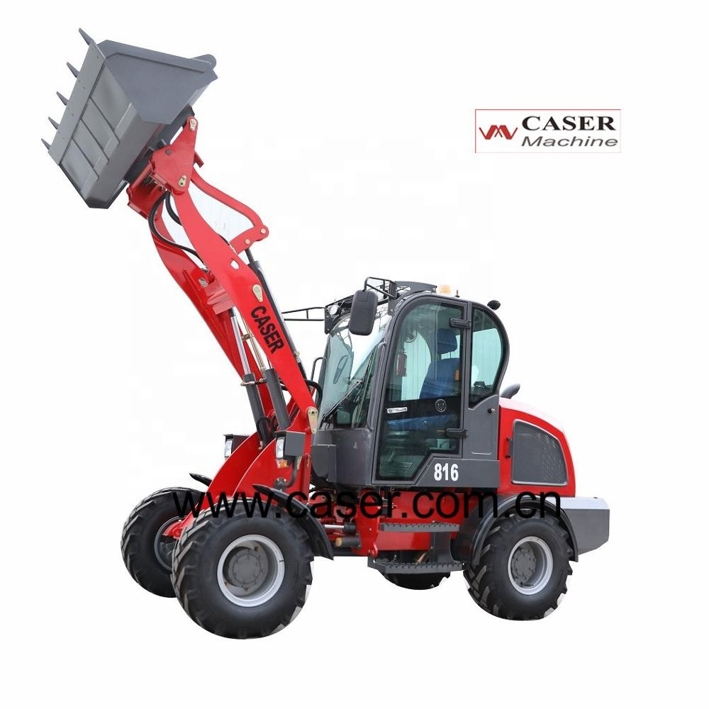 Brand new best quality CASER Articulated ZL16 cheap mini front farm garden avant small wheel loader with fork