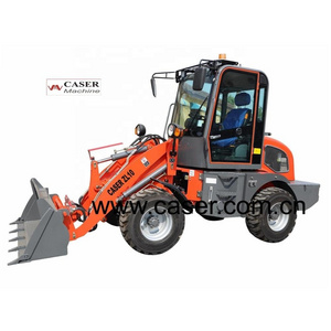 QINGZHOU CASER China whole sale mini bulldozer 1 ton front wheel loader with snow plows  CASER ZL10