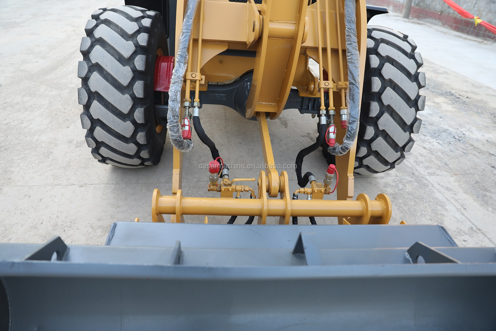 2Ton wheel loader with log fork,V-snow blade 4 in 1 bucket and snow blower CASER ZL20