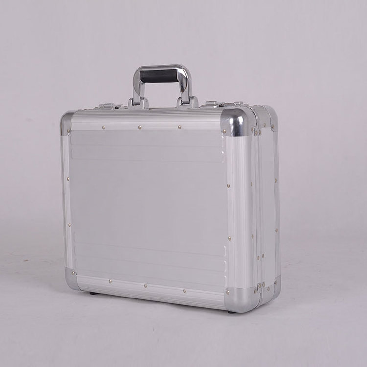 Slim luxury fireproof waterproof  aluminum hardware briefcase tool box