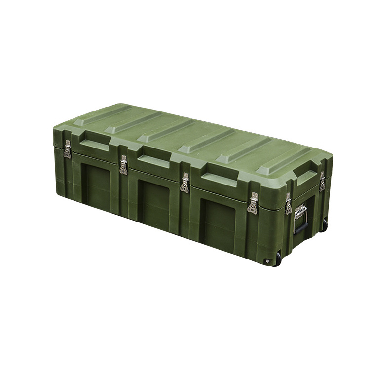 GLARY lockable storage instrument hard case with durable wheels large space practical tool case box crashproof truck case box