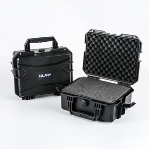 GLARY high quality hard gun case organizer waterproof plastic hand gun case box stackable gun equipment protective case box