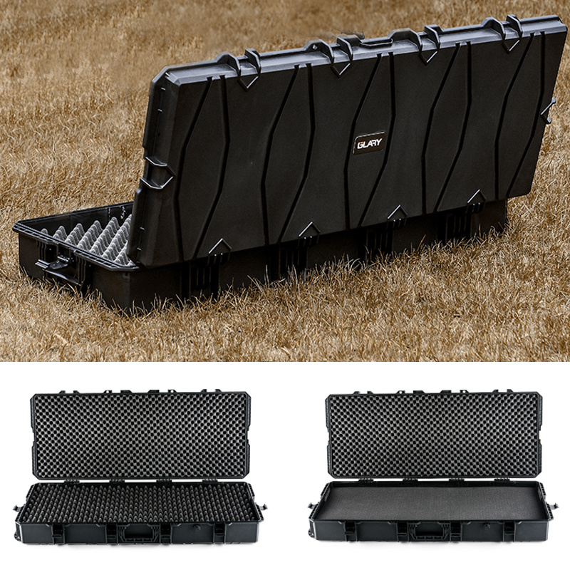 GLARY wholesale anti-collision universal gun case with handle waterproof case for guns bow shockproof tactical gun case box