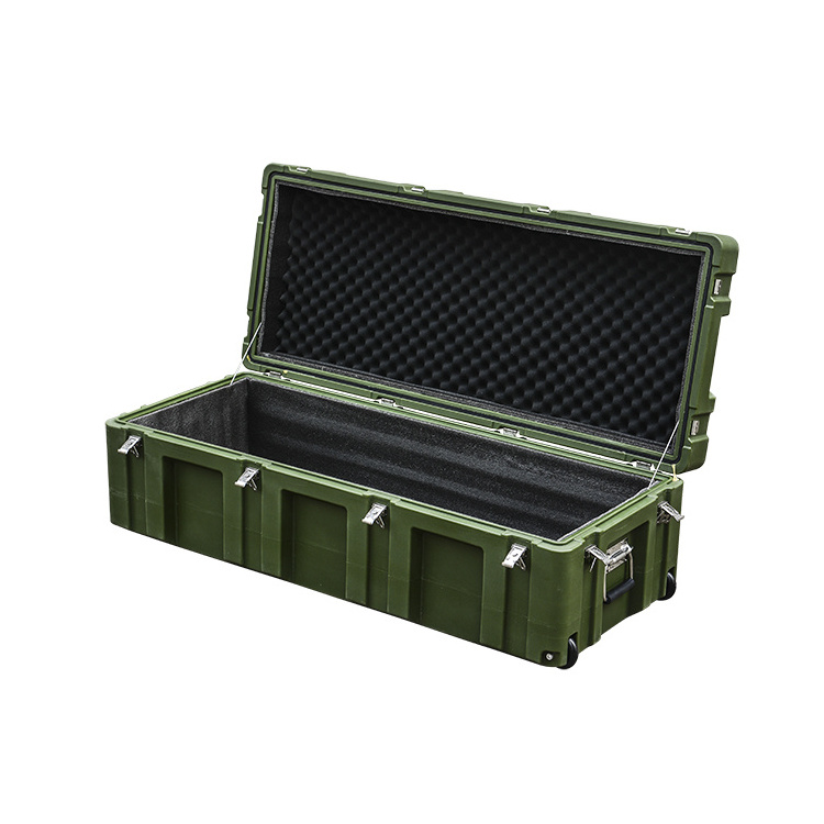 GLARY lockable storage instrument hard case with durable wheels large space practical tool case box crashproof truck case box