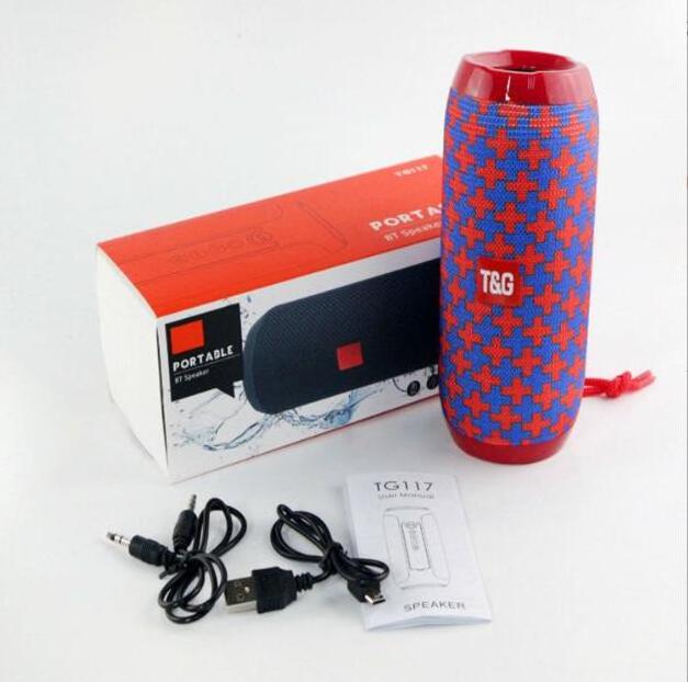 Portable Wireless Speaker T&G 117 - Waterproof HiFi Outdoor Stereo Mini Bluetooth Speaker