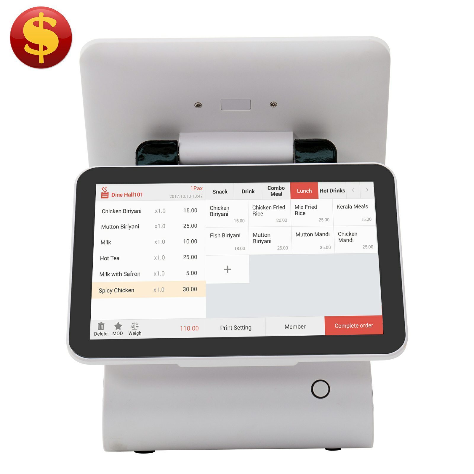 On selling fiscal cash register pos with free sdk