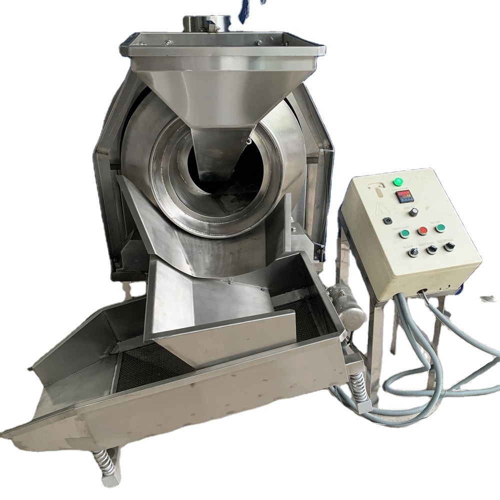 Stainless steel automatic cashew roasting machine auto cashew nut gas or electric roaster machinery cheap price for sale