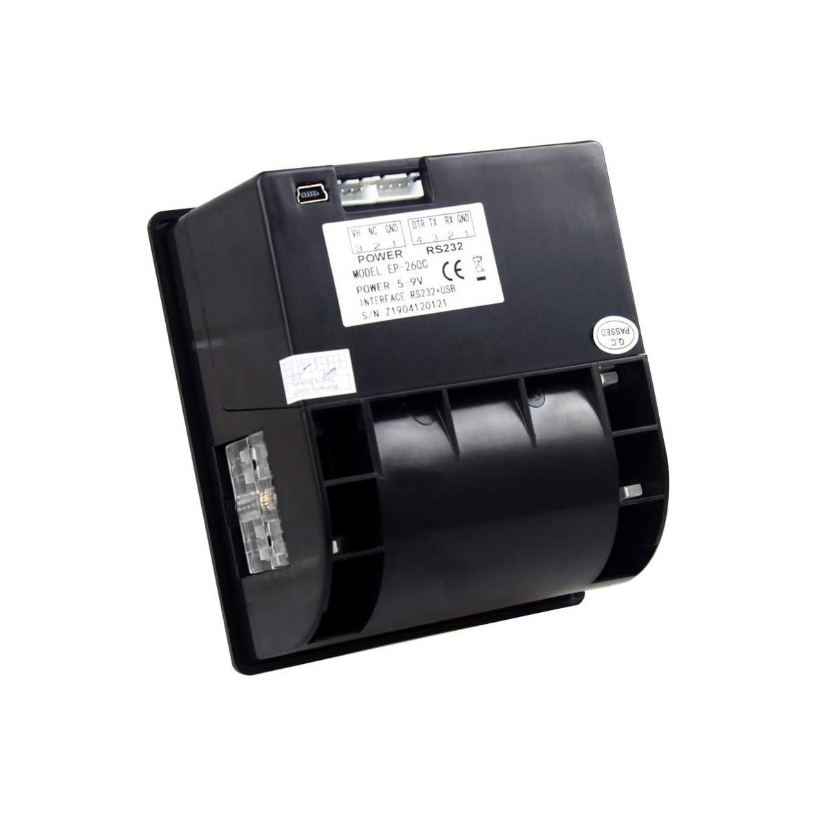 Cashino EP-260C 58mm mini panel thermal printer embed printer with cutter ticket print for security equipment