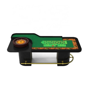 Fully Customisable Casino Quality Roulette Table With Classy Roulette Wheel with Strong Heavy Wooden Legs/Base Waterproof Felt