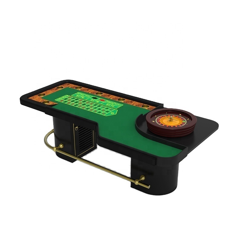 Fully Customisable Casino Quality Roulette Table With Classy Roulette Wheel with Strong Heavy Wooden Legs/Base Waterproof Felt