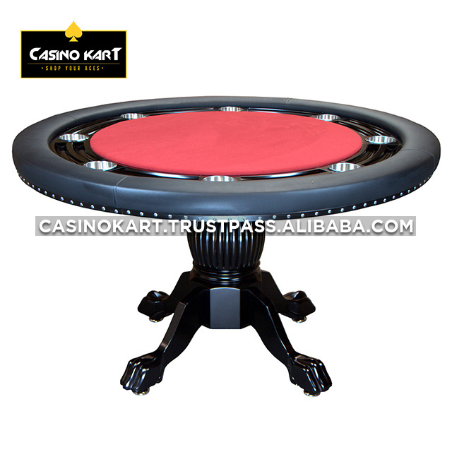 2022 manufacturer poker table Solid Wood Rounder Poker Club Round sale table poker sale by MYRIAD HOLDINGS