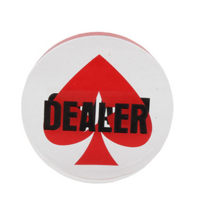 custom High Quality Casino poker dealer button Acrylic Texas Poker Dealer Button For Casino