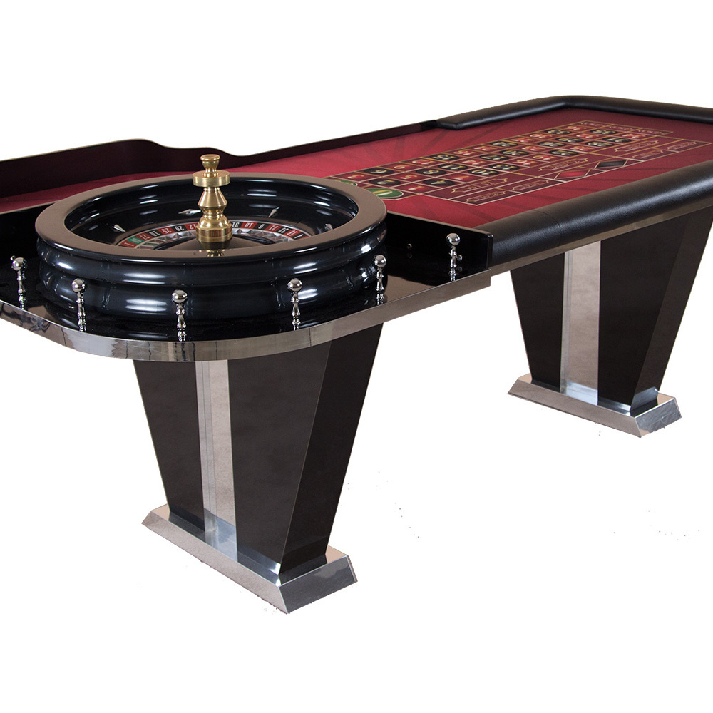 Fully Customisable High quality Roulette Table  Wooden Casino Roulette Game Table De Roulette different quality wheels available