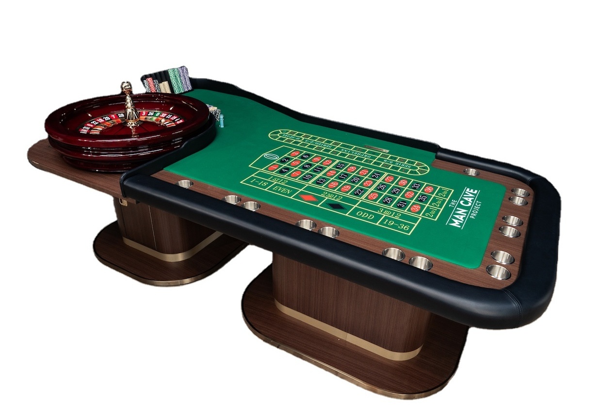 Fully Customisable High quality Roulette Table  Wooden Casino Roulette Game Table De Roulette different quality wheels available