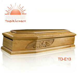 TD--E13 Italian style solid paulownia wooden coffin for ash