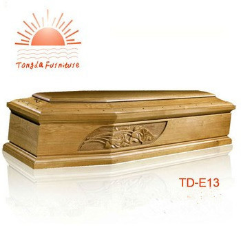 TD--E13 Italian style solid paulownia wooden coffin for ash