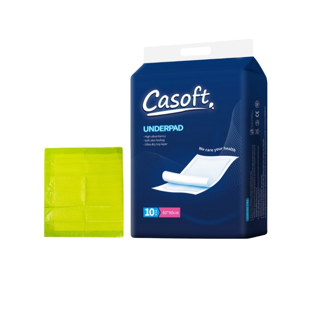 Casoft 60X45 60X60 60X90 Factory Price Nursing Home Nursing SAP Disposable Medical Under pad Incontinence Pads Hygiene Products