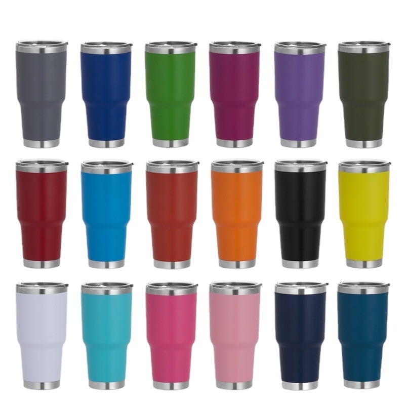 30oz 20oz Stainless Steel Tumblers  termos Double Wall Vacuum glasses keep Cold Vasos Travel wine Cups 36 30 20 14 oz Mugs