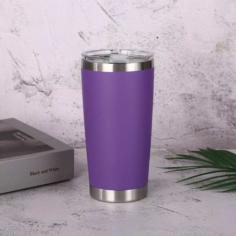 Wholesale 20oz coffee travel mug car tumbler vacuum insulated double wall stainless steel powder coated tumblers coffee mugs