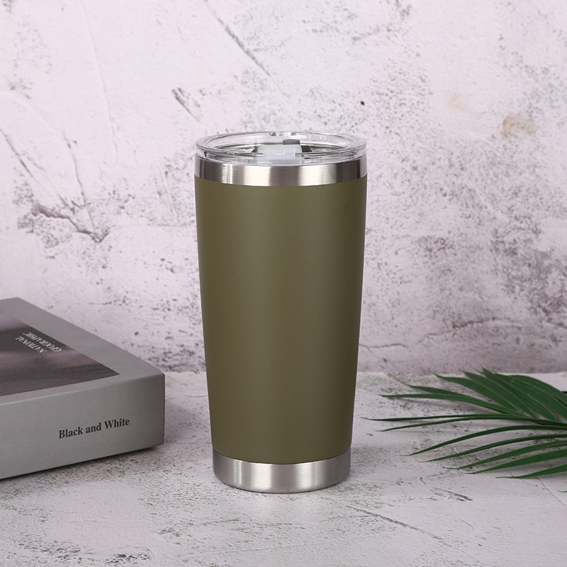 Wholesale 20oz coffee travel mug car tumbler vacuum insulated double wall stainless steel powder coated tumblers coffee mugs