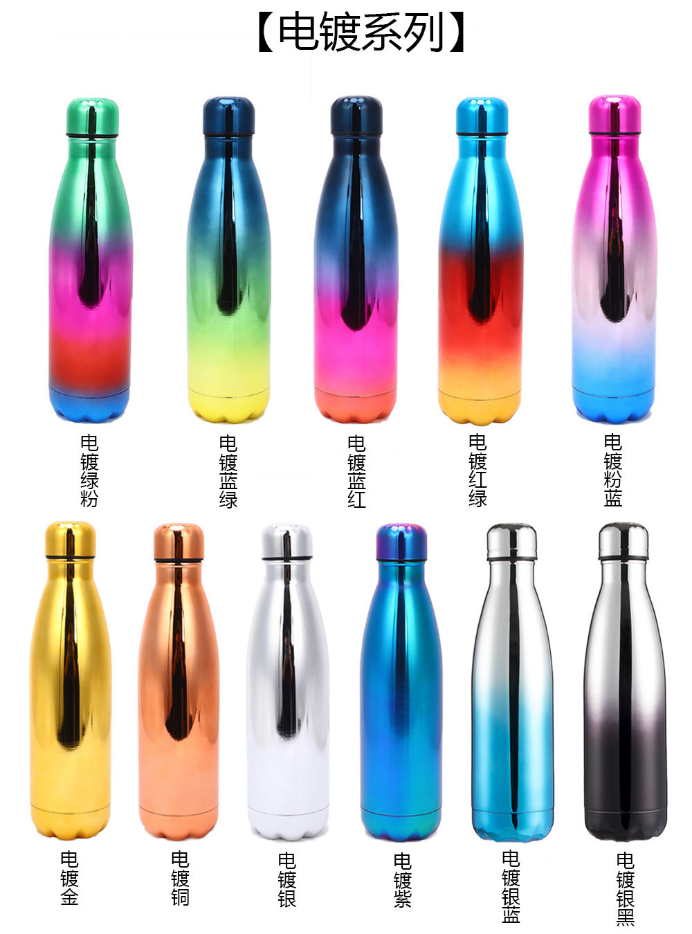 Caspian Custom Cola Shape Sport Water Bottle 304 Stainless Steel 100ML 17oz 500ml Cola Thermos Vacuum Flask