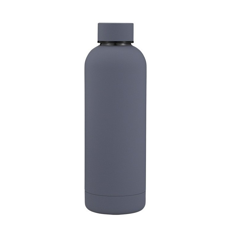 Caspian 2024 New Rubber Paint Small Mouth 304 Stainless Steel Sports Water Bottle Outdoor Portable Car Travel Kettle