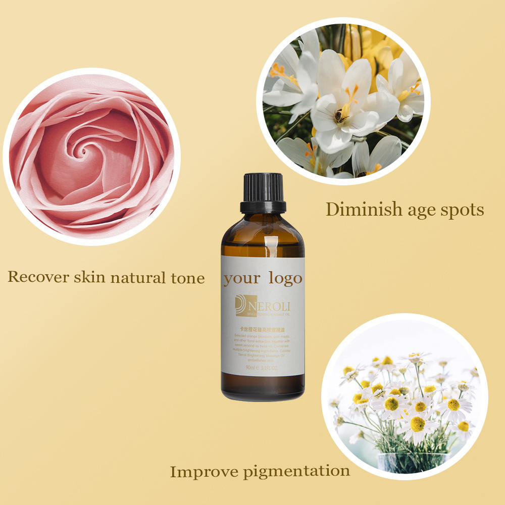 Hot Sale Aroma Essential Oil Chamomile Rose Neroli Fragrance Hair Face Body Massage Oils for Spa