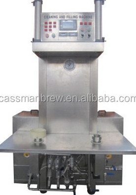 Keg washing and filling machine Double station beer keg machine for sale