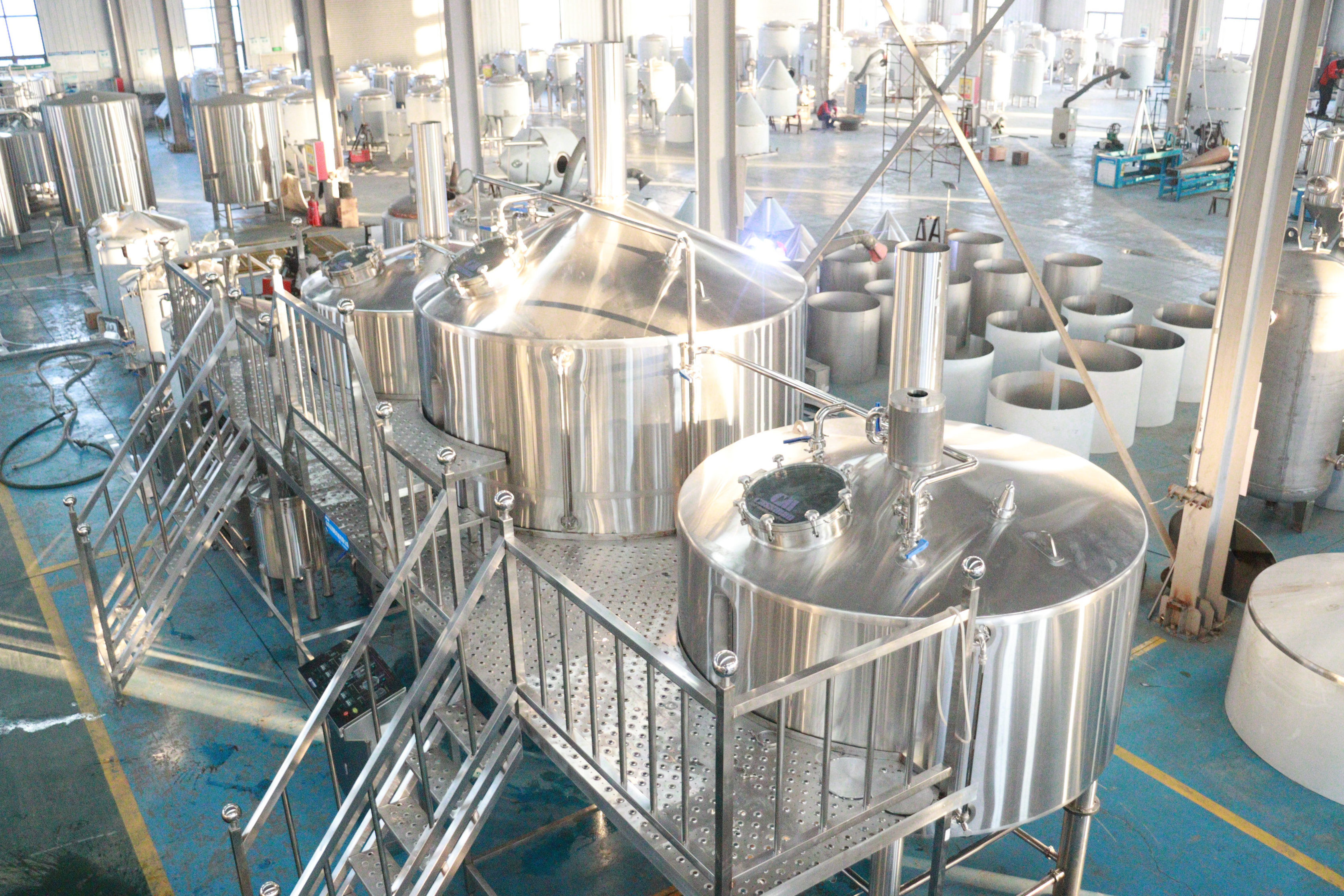 jinan cassman 3000L automated steam electric   brewing system