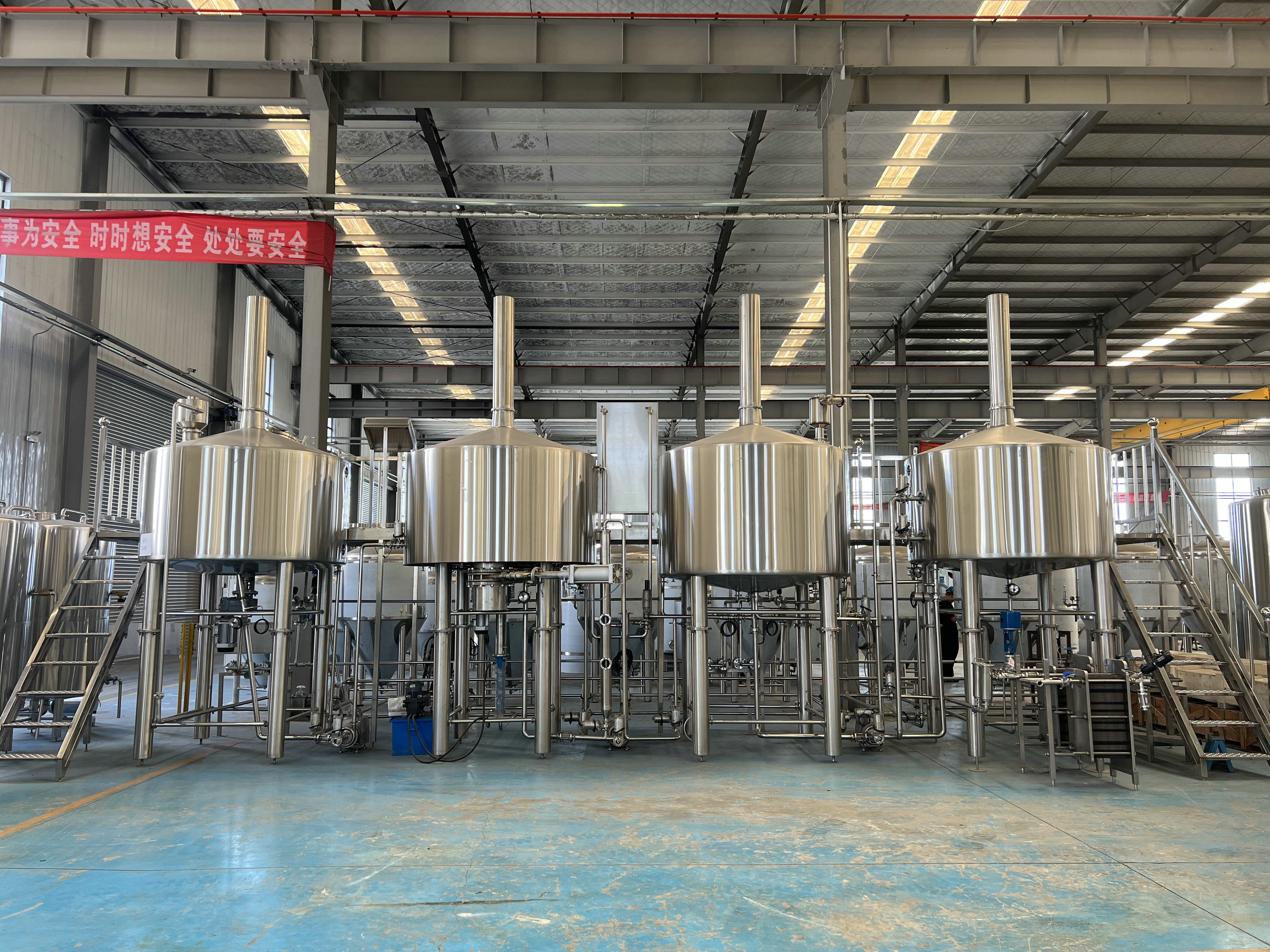 jinan cassman 3000L automated steam electric   brewing system