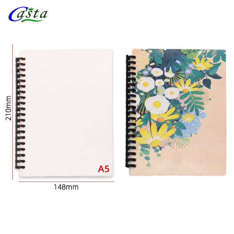 Diaries Custom Notebook Planner Hard Cover Sublimation Blank Spiral Notebook