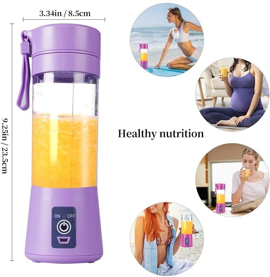 Portable Mixer Usb Electric Fruit Juicer Handheld Smoothie Maker Blender Stirring Rechargeable Mini Food Processor Juice Cup