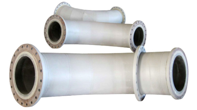 cast basalt lined steel pipe  wear resistant piping