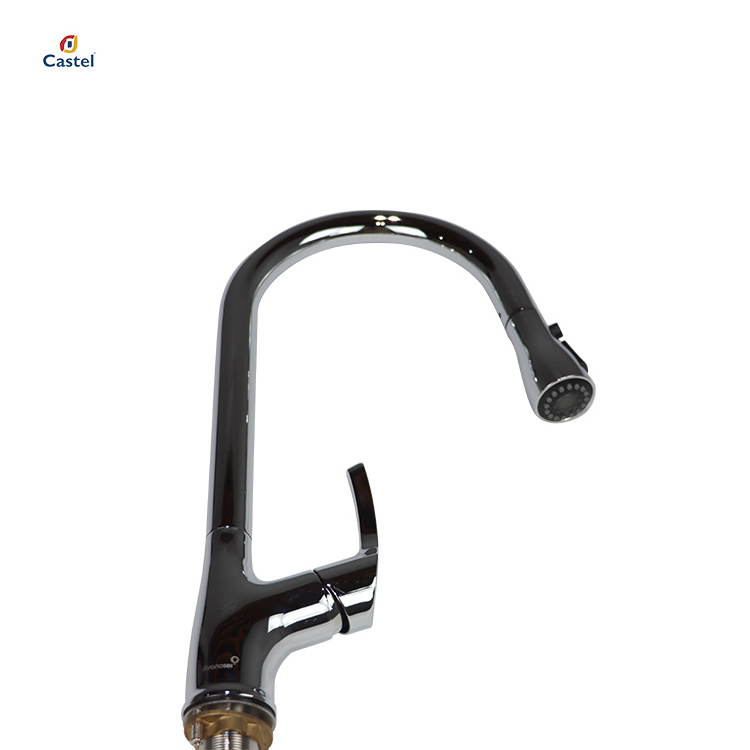 Newest High Quality Single Handle Brass Water Tap Pull Out Pull Down Kitchen Faucet