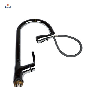 Newest High Quality Single Handle Brass Water Tap Pull Out Pull Down Kitchen Faucet