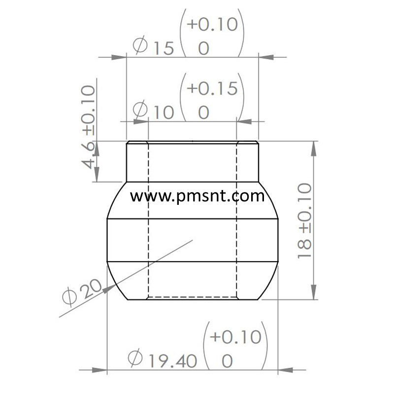 10xS20x18mm Iron Copper Fe Cu Outer Spherical Slide Bearing Bushing Fan Motor Bush Oil Sinter Bronze Bushing