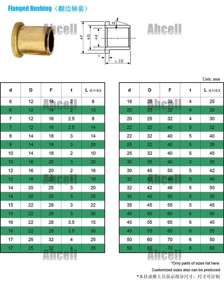 6x10x10mm 6mm SINT oil Sintering Bronze Bushing Sleeve Copper Alloy Bearing Brass Cylinder Motor Plain Bush