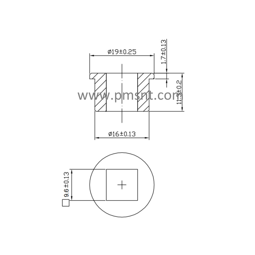 S9.6 F-1 Square Hole Process Air Gas Fluid Flow Control Valves HVAC Fir Damper Shaft Bar Brass Bronze Copper Bushing