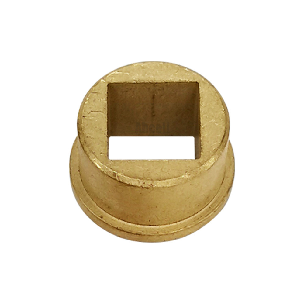 S9.6 F-1 Square Hole Process Air Gas Fluid Flow Control Valves HVAC Fir Damper Shaft Bar Brass Bronze Copper Bushing