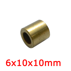 6x10x10mm 6mm SINT oil Sintering Bronze Bushing Sleeve Copper Alloy Bearing Brass Cylinder Motor Plain Bush