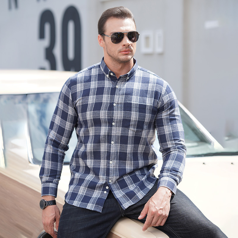 2022 Factory Wholesale long sleeve shirts for men Big size men's shirts 10XL designs shirt