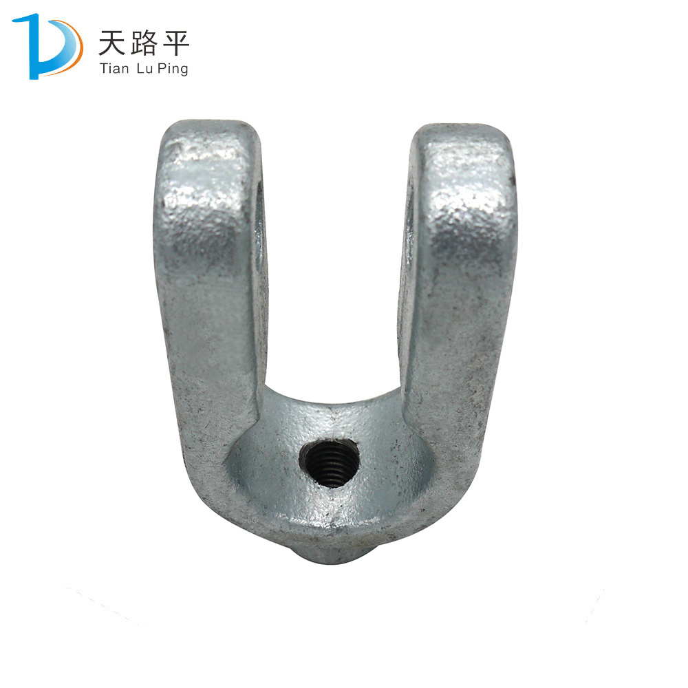 Sand cast ball iron QT400 tie rod clamp drawings customized OEM production