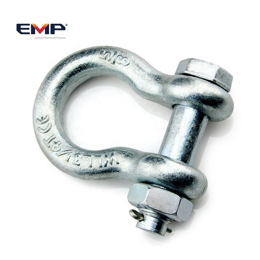 EMP Hot Dip Galvanized Set Strain Clamp Electric Anchor Shackle For Pole Line/Tension Clamp Set