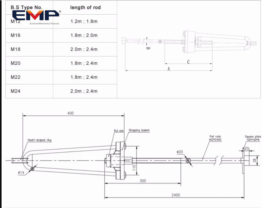 Hot dip galvanized Stay rod Rods Adjustable Stay rod