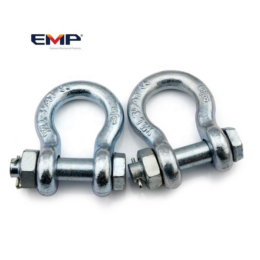 EMP Hot Dip Galvanized Set Strain Clamp Electric Anchor Shackle For Pole Line/Tension Clamp Set