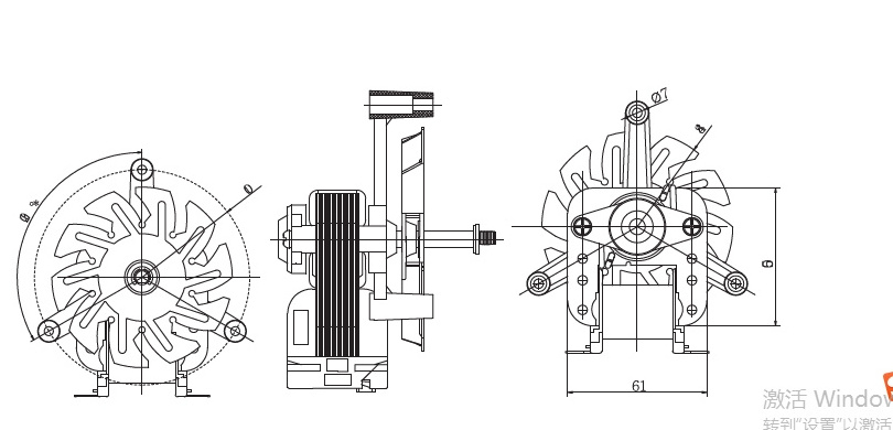 110v 240v 220v  Shaded Pole Motor For Hood Oven Range Hood Motor