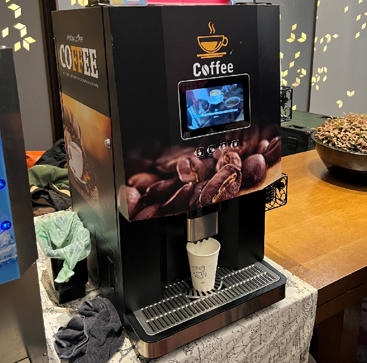 customer hot sale commercial coffee vending machine fully automatic with touch screen