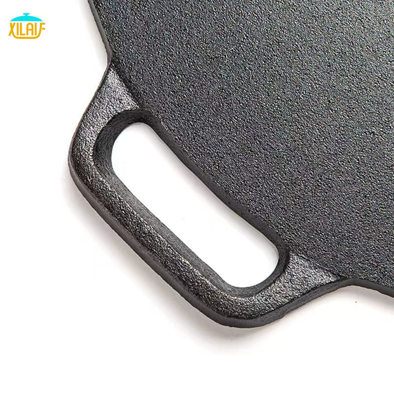 Non stick coating Chinese multi grill pan double-sided cast-iron pizza pans