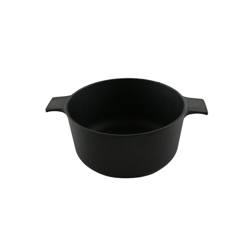 pre-seasoned cast iron Double sided used dutch oven casserole and combo cooker