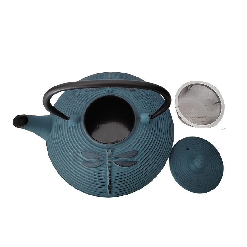 cast iron teapot 800ml with stainless steel filter hot sale Chinese classic iron kettle